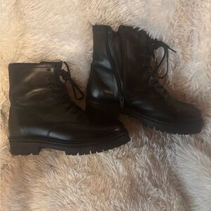 Thursday Boot Company Black Leather Combat Boots